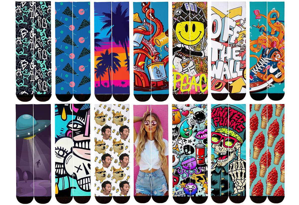 All about dye sublimation printing socks
