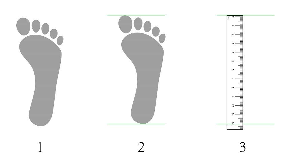 easy way to measure feet