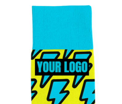 Añade el logotipo y la imagen de tus calcetines